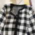 Fashion Versatile Contrast Checkered Knitted Two Piece Cardigan